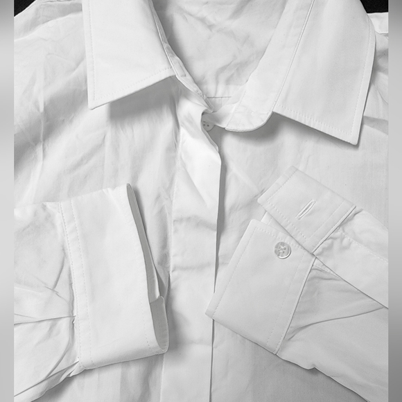 Dolce & Gabbana White Cotton Collared Long Sleeves Shirt Top - Picture 10 of 10